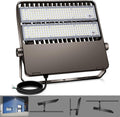 240W LED Stadium Flood Lights Outdoor 36000LM Super Bright Yoke Wall Mount Parking Lot floodlights 5000K 100V-277V Commercial IP65 Waterproof 240 Watt Shoebox Barn Lamp for Arena Court
