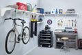 EZ Shelf-Expandable-Garage Shelf- -White- Easy to Install -Strong (up to 250 Lbs)- Wire Shelving Alternative –Wall Mounted Garage Shelf Organizer (White, 63.3'-240')