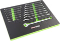OEMTOOLS 23994 16PC Combo Wrench Set, Metric Wrench Set 6mm-22mm, Posi Grip Wrenches, Heat Treated Steel, Foam EVA Tray