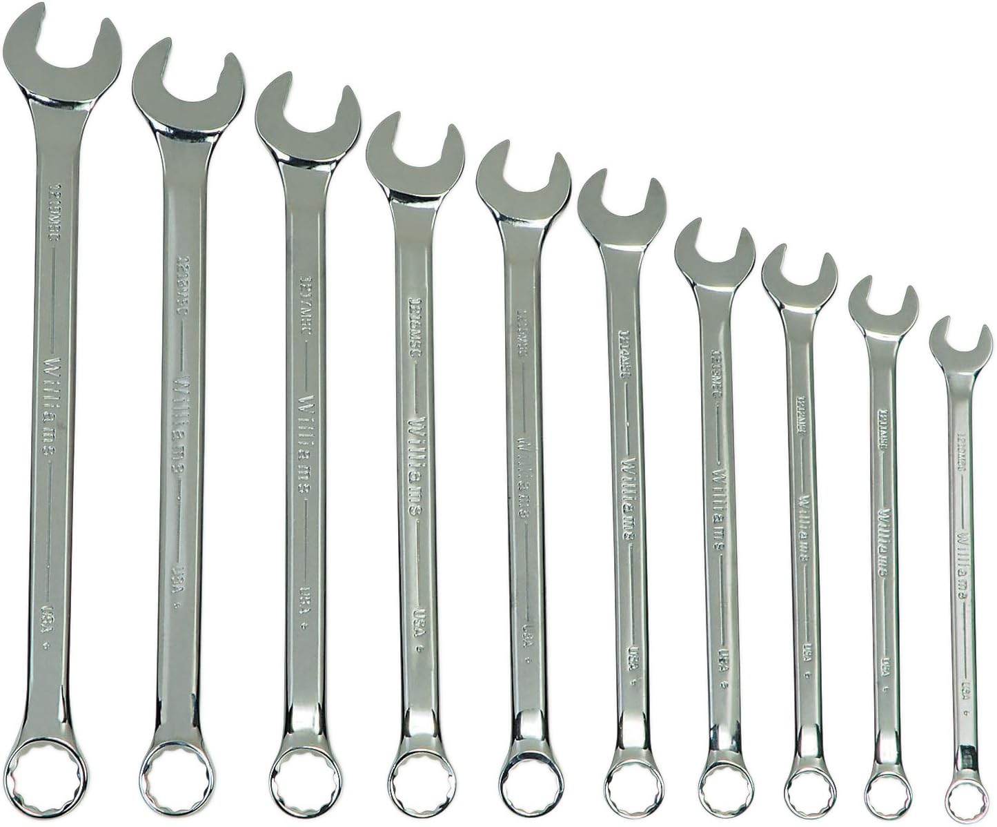 Williams MWS-10A 10-Piece Super Combo Wrench Set