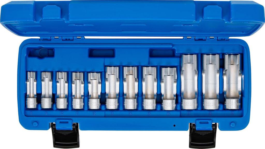 BGS 70988 | Special Socket Set, slotted | 10 mm (3/8') Drive | 8-19 mm | 12 pcs.