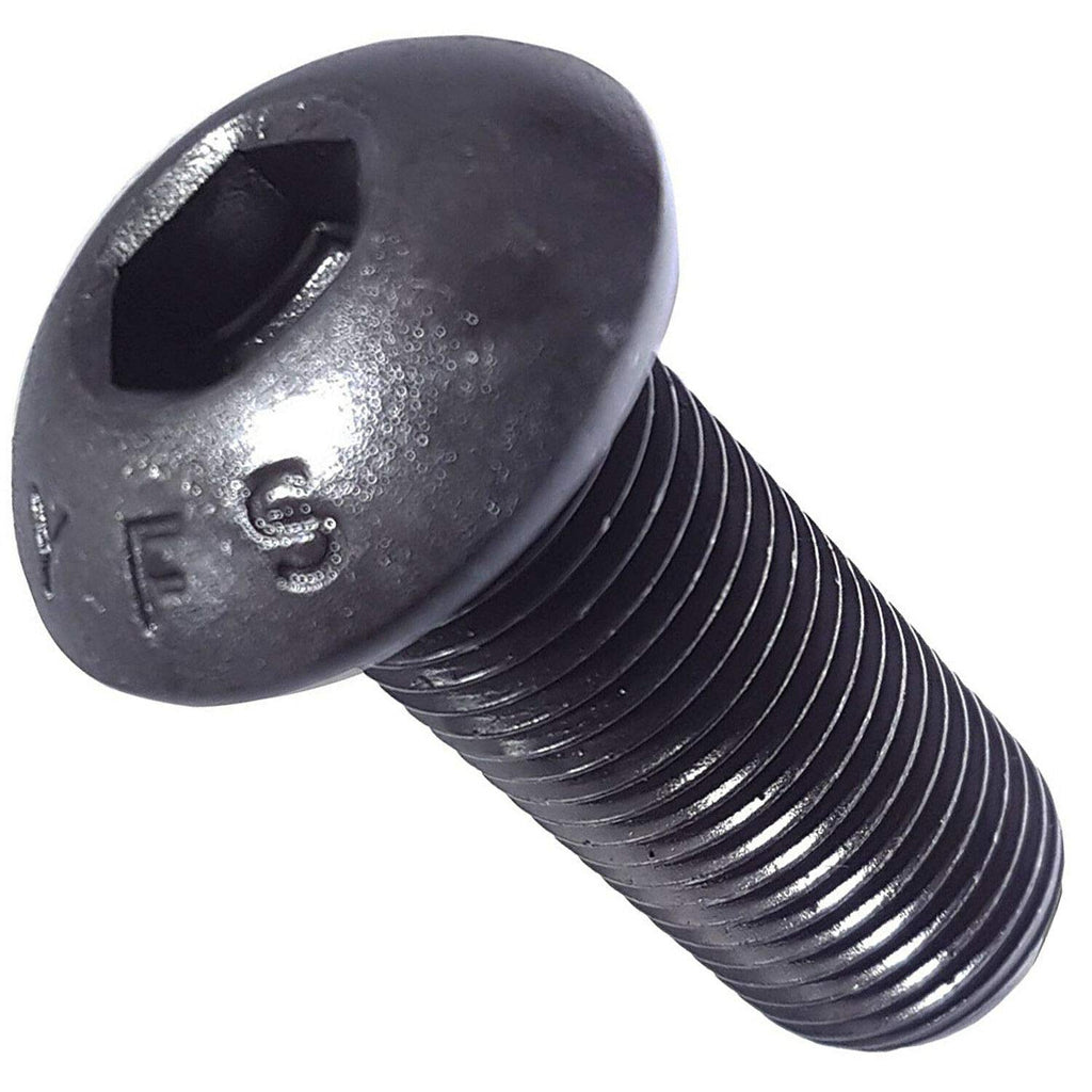 1/2-13 x 3' - Button Head Socket Cap Screws Black Oxide Alloy Steel Qty 25 Socket Head Screws B2B