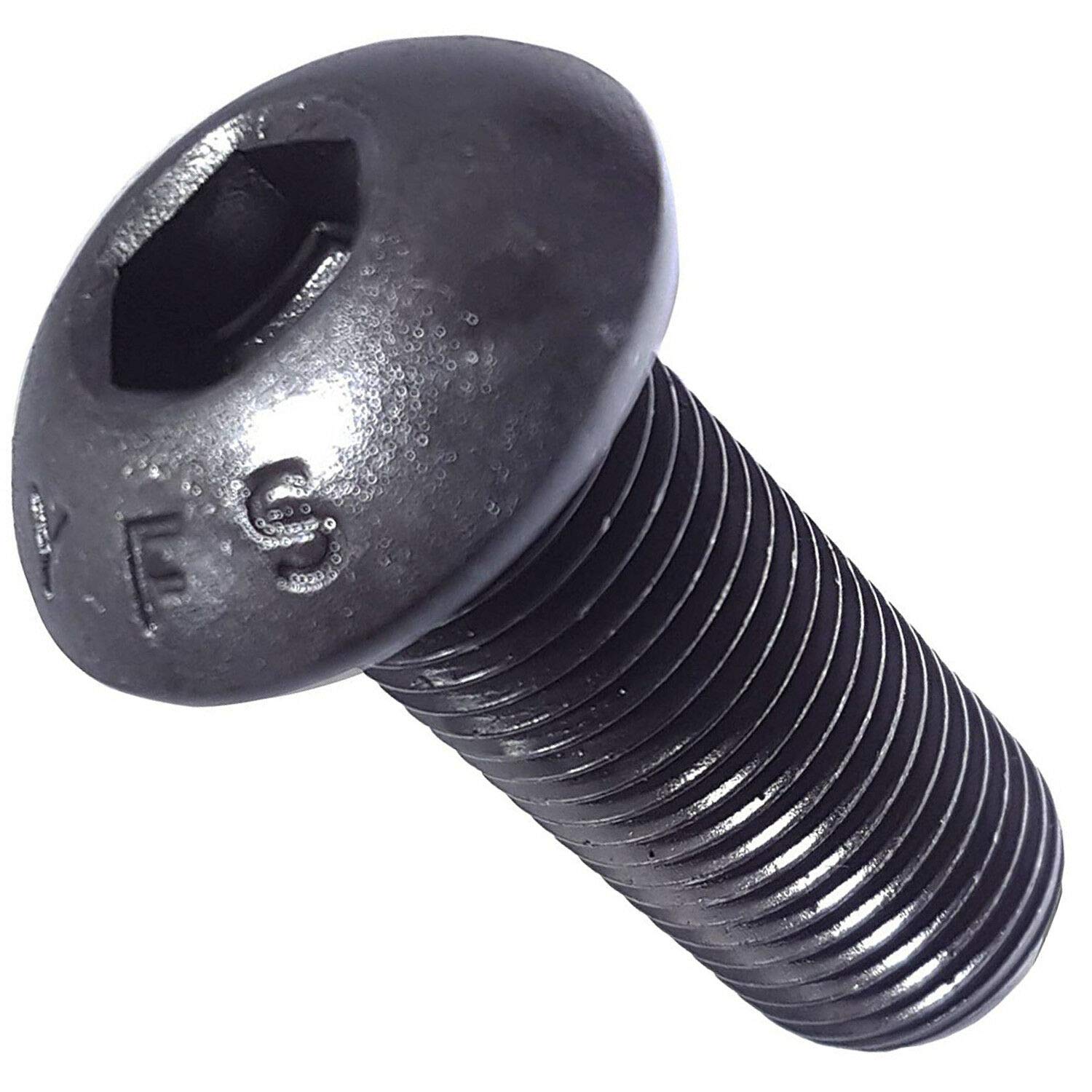 6-32 x 3' - Button Head Socket Cap Screws Black Oxide Alloy Steel 100 Pcs Socket Head Screws B2B
