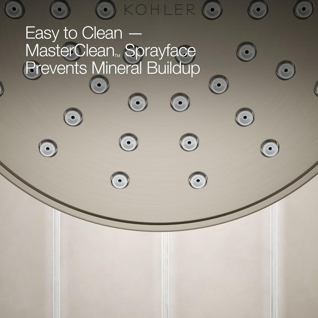 KOHLER TS35321-4G-BN, Elate Rite-Temp Shower Trim with Single Function 1.75 GPM Showerhead, Vibrant Brushed Nickel, Stylish Shower Upgrade, High Performance
