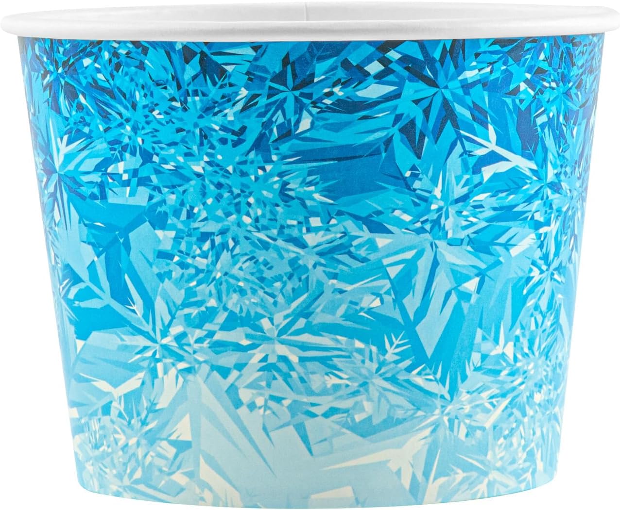 Restaurantware Paper Ice Buckets 100 Count 5 lb Leak-Resistant Disposable Ice Holders for Hotels Insulated Wide Mouth Round Containers for Events and Catering Blue