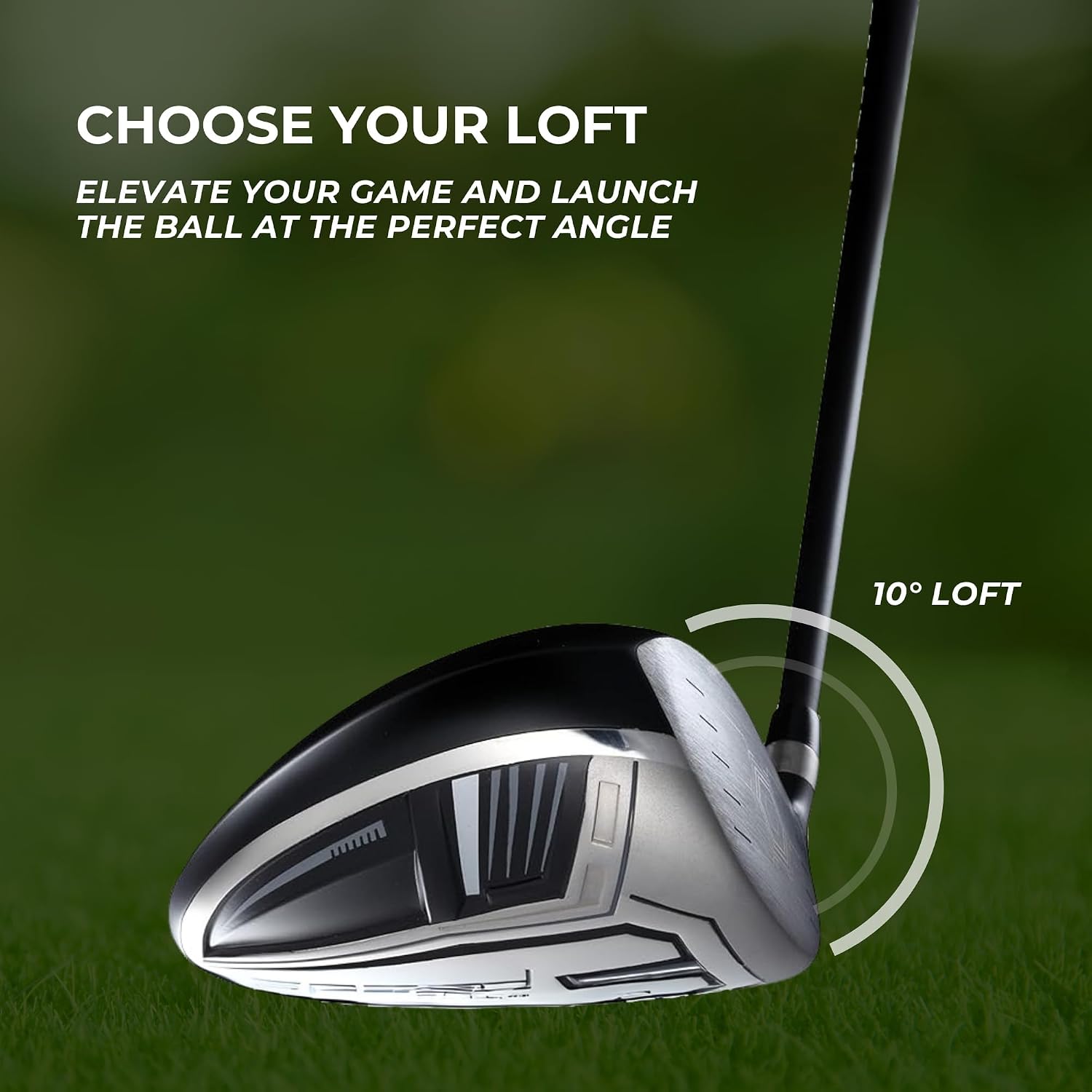 Speed System Golf Titanium Driver Golf Club, Loft Lightweight Graphite Shaft, Oversized Sweet Spot, Aerodynamic, USGA Conforming Mens Driver + Deluxe Headcover