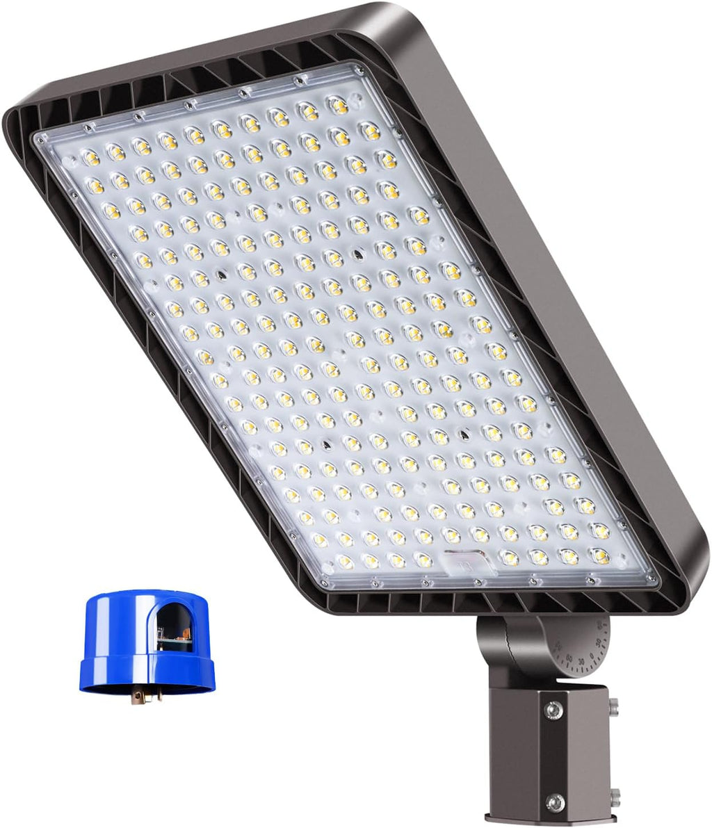 480W LED Parking Lot Light,72000LM 5000K Dusk to Dawn Security Flood Lights, IP65 Waterproof Commercial Slip Fitter Pole Mount 100V-277V for Car Lots, Stadium, Arena, Hospital