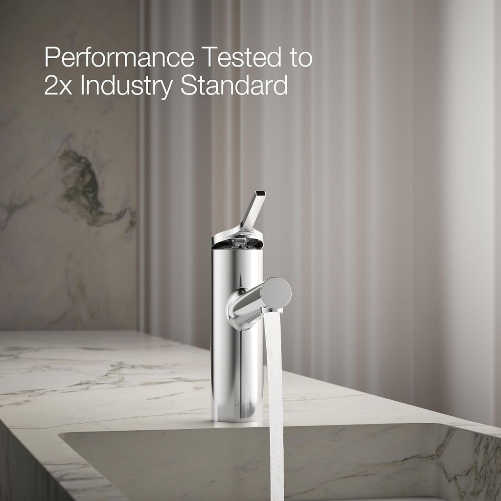 Kohler K-35048-4-CP Elate® Single-Handle Bathroom Sink Faucet, Bathroom Faucets, 1.2 GPM, Polished Chrome