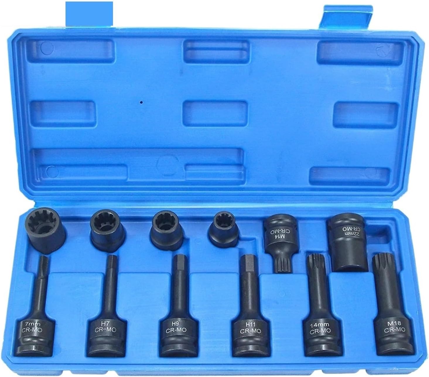 12Pc Impact Brake Caliper Special Socket Set Compatible with VW Porsche Benz BMW 1/2' Square Drive