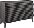 Modway Render 48' Double Sink Compatible (Not Included) Bathroom Vanity Cabinet in Charcoal