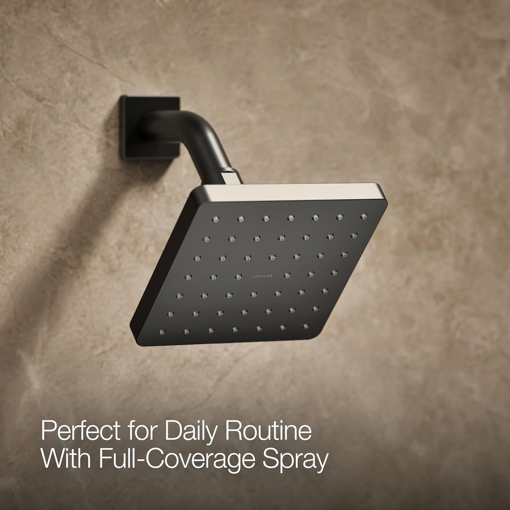 KOHLER TS99764-4-BL Honesty Rite-Temp shower trim with 2.5 gpm showerhead and lever handle, Matte Black