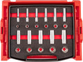TEKTON 1/2 Inch Drive Shallow and Deep 6-Point Socket Set with Open Top Drawer and Rack, 22-Piece (3/8-1 in.) | SHD92700