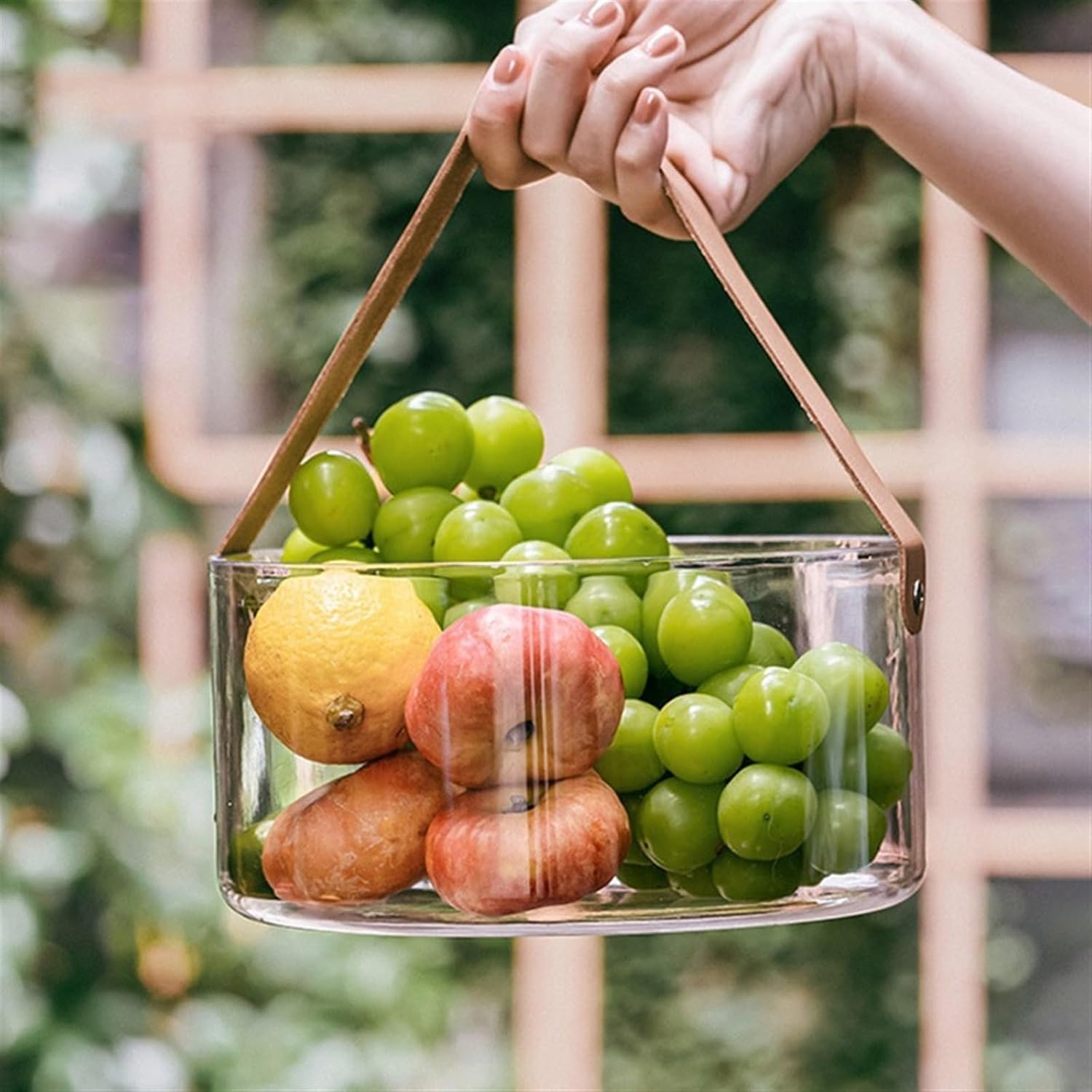 Ice Buckets Ice Bucket Beverage Tub Snack Bucket Transparent Large Dry Fruit Tray Home Living Room Portable Fruit Tray Champagne Beer Ice Bucket Water Bucket Bar Supplies Ice Bucket Kits ( Size : L )