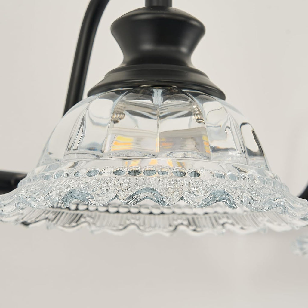 XIEDUN Bathroom Vanity Light Black 8 Light