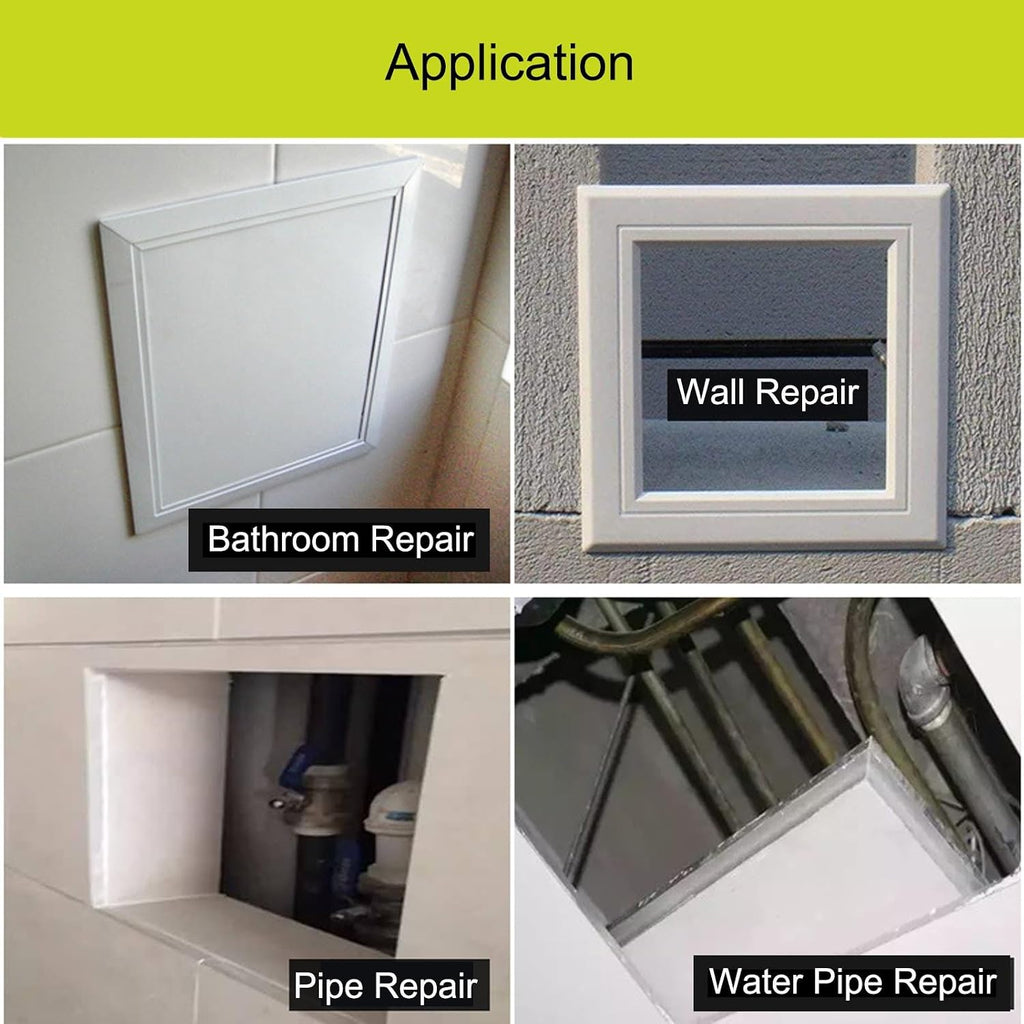 Ceiling Access Panel Access Panel Inspection Hatch， Plastic for Drywall and Ceiling White Multiple Sizes(40 * 40cm/15.7 * 15.7in)