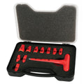Wiha 31394 T-Handle Socket Set, Insulated 1/4-Inch, Inch, Socket Sizes 3/16, 7/32, 1/4, 9/32, 5/16, 11/32, 3/8, 7/16, 1/2, 9/16 and T-Handle