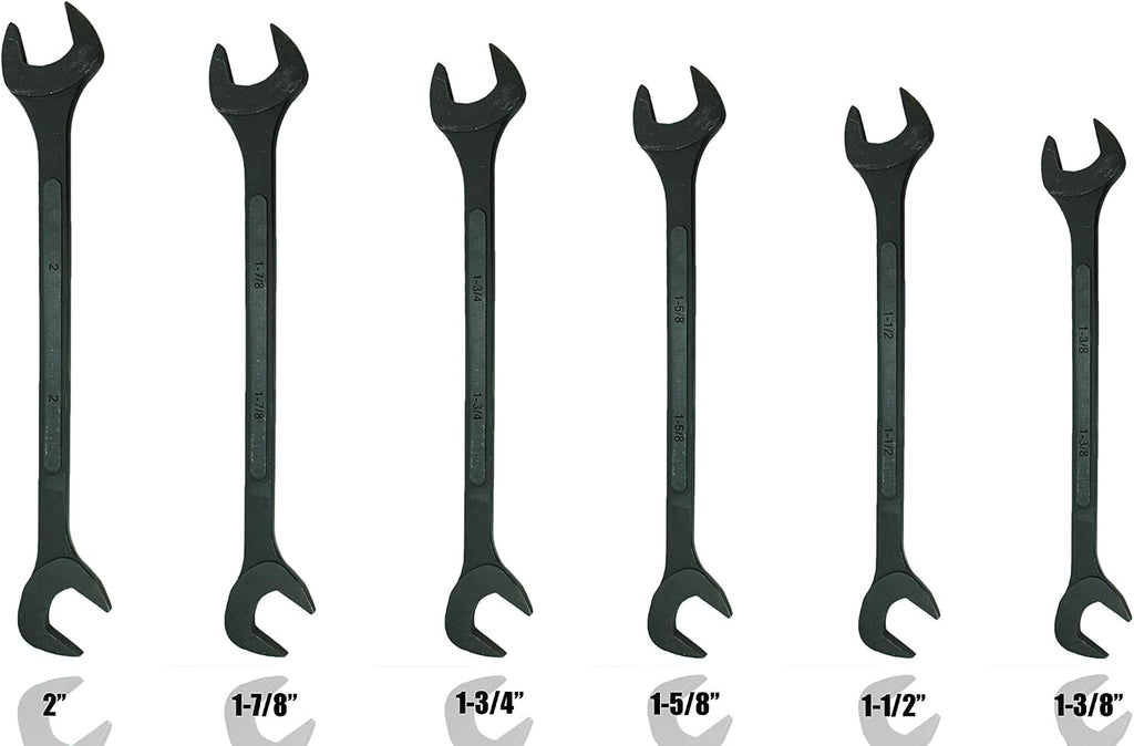 VCT 6pc Black Oxide Jumbo Angle Wrench Set, SAE