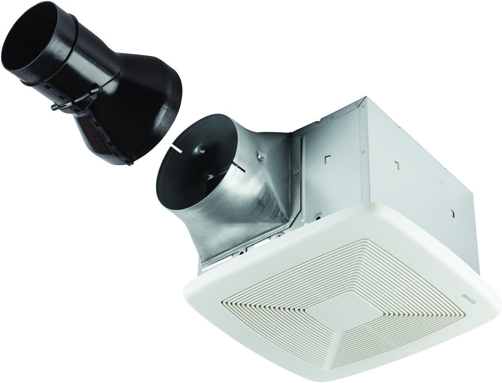 Broan-NuTone RB80 ENERGY STAR Certified Single-Speed Exhaust Fan, Medium, White