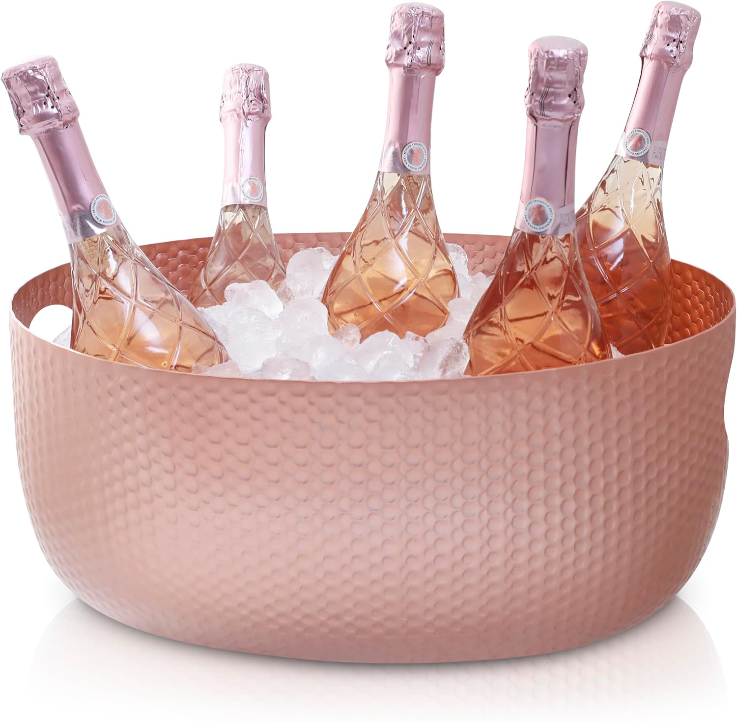 Gusto Nostro Large Beverage Tub for Parties - Metal Tub for Wine Bottles,Champagne,Beers - High Capacity Ice Bucket for Drinks - Extra Large Ice Buckets for Parties (22 qt) Outdoor Party Drink Bucket