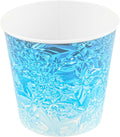 Restaurantware Paper Ice Buckets 100 Count 10 lb Leak-Resistant Disposable Ice Holders for Hotels Insulated Wide Mouth Round Containers for Events and Catering Blue