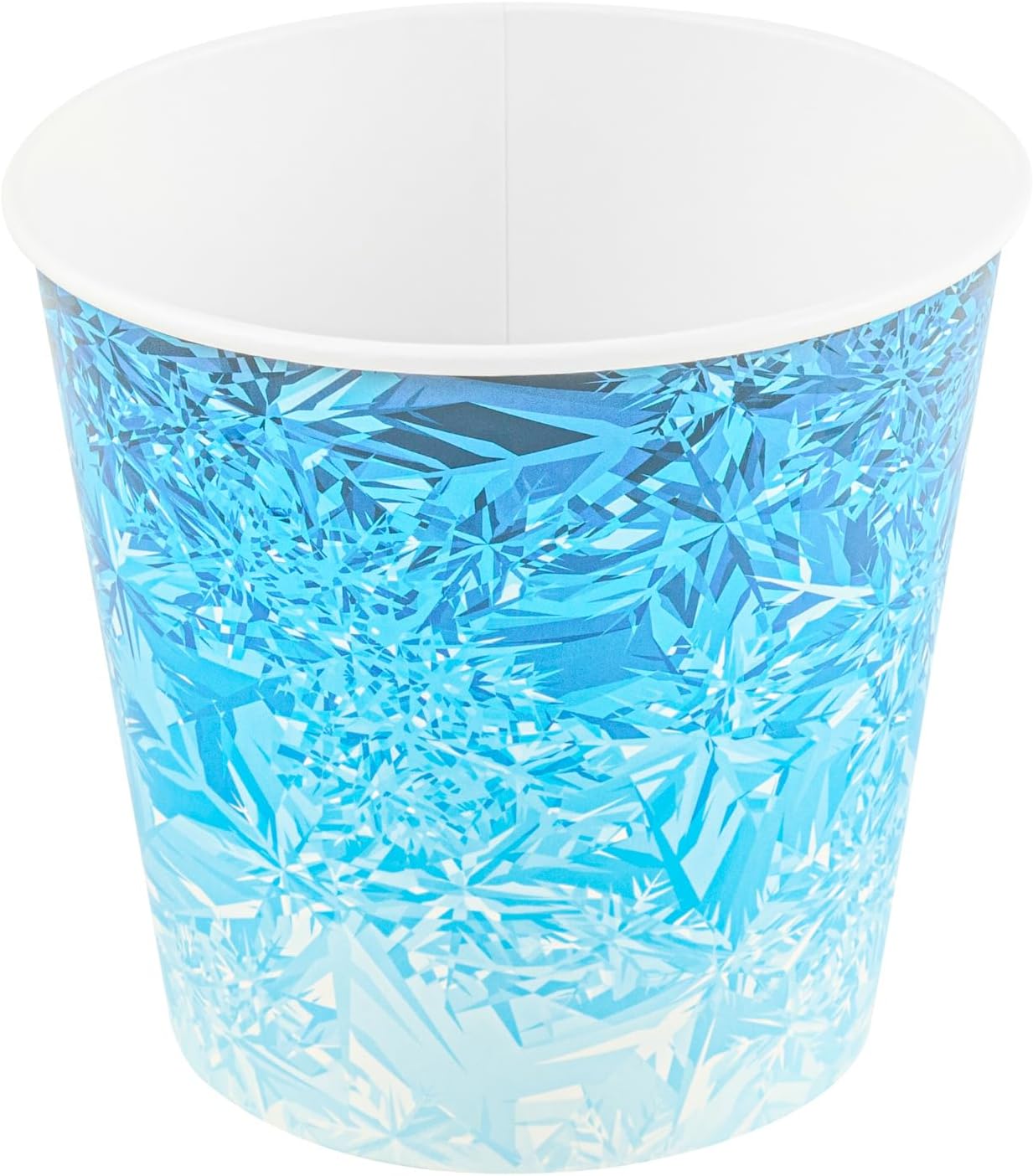 Restaurantware Paper Ice Buckets 100 Count 10 lb Leak-Resistant Disposable Ice Holders for Hotels Insulated Wide Mouth Round Containers for Events and Catering Blue