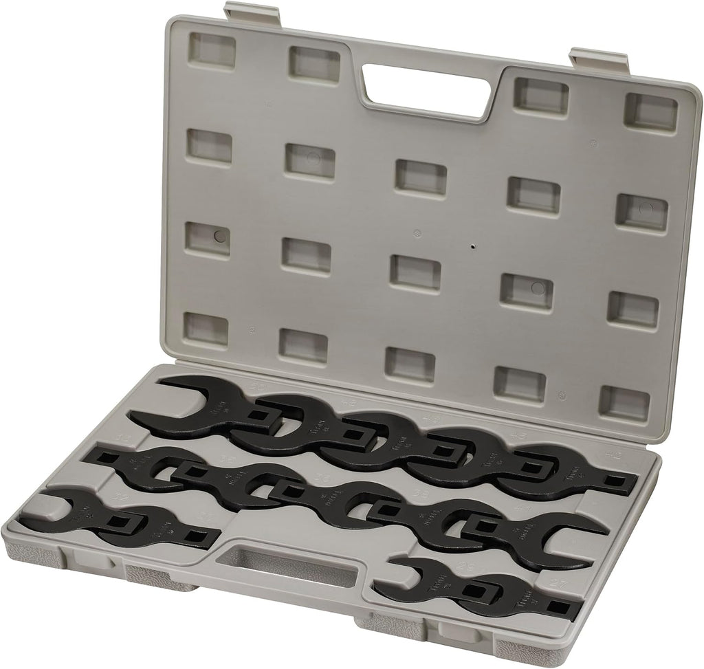 Titan 17299 14-Piece 1/2-Inch Drive Metric Jumbo Crowsfoot Wrench Set