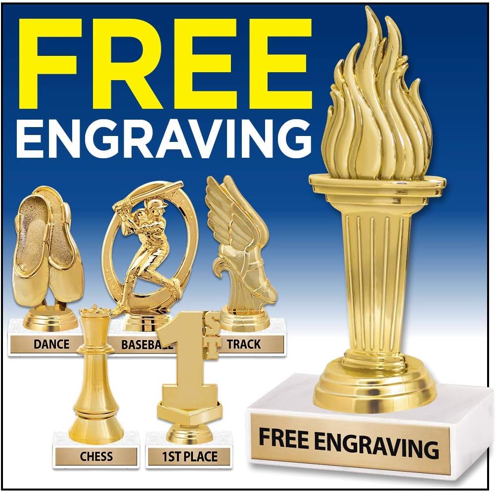 6' Gold Girls Lacrosse Trophies - Personalized Lacrosse Trophy Awards Prime