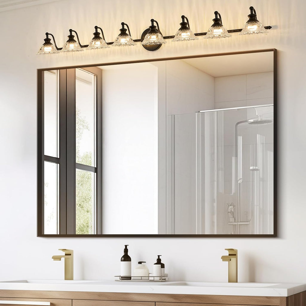 XIEDUN Bathroom Vanity Light Black 8 Light