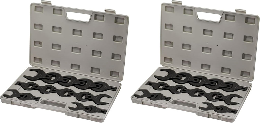 Titan 17299 14-Piece 1/2-Inch Drive Metric Jumbo Crowsfoot Wrench Set (Pack of 2)