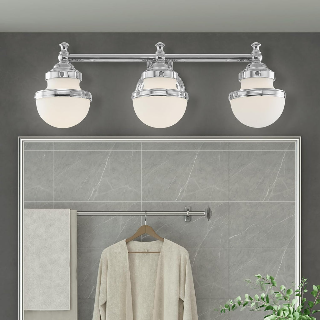 Livex Lighting 5713-05 Oldwick 3 Polished Chrome Bath Light, 24 x 7.25 x 8.25