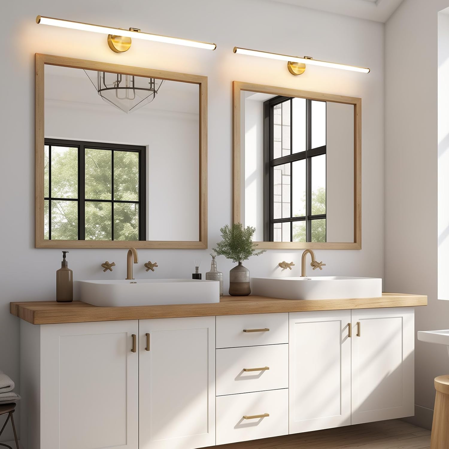KAISITE Modern Bathroom Light - 39 Inch Dimmable 5CCT LED Vanity Light Bar for Restroom