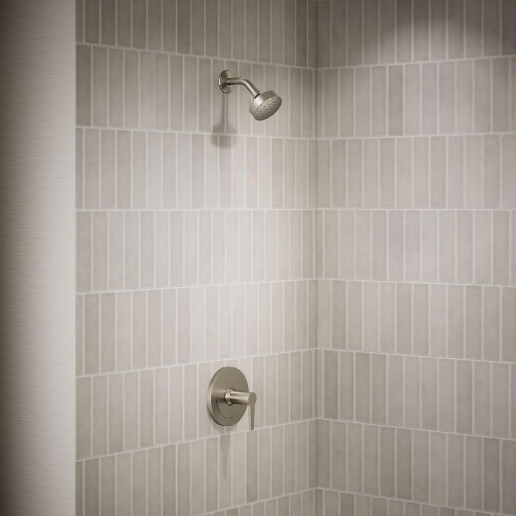 Kohler K-TS97077-4Y-BN Pitch Rite-Temp Shower Trim Kit, 2.5 GPM, Vibrant Brushed Nickel