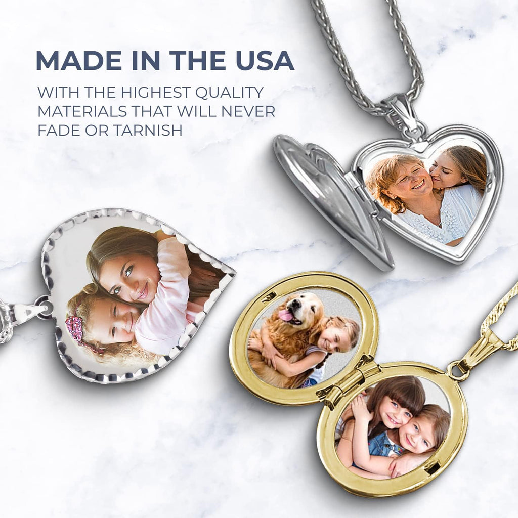 PicturesOnGold.com Miraculous Medal Oval Pendant in 10K/14K Yellow or White Gold & Sterling Silver - Unisex Christian Virgin Mary Pendant - Perfect for First Communion or Confirmation Gifts