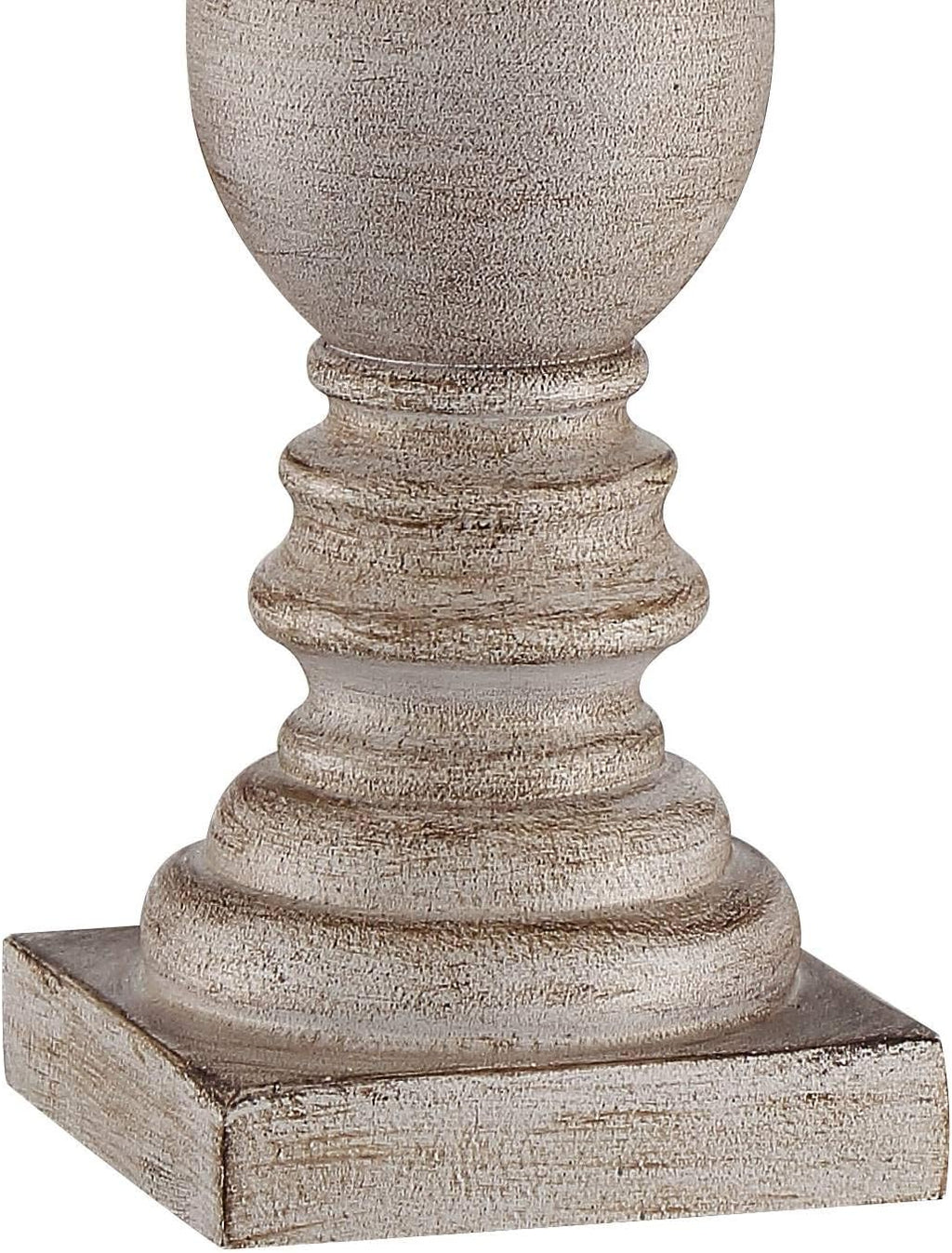 Regency Hill Patsy 26 1/2' Tall Candlestick Traditional Natural Cottage Core Table Lamps Set of 2 with Smart Sockets White-Washed Wood Finish Living Room Bedroom Bedside Nightstand House Office