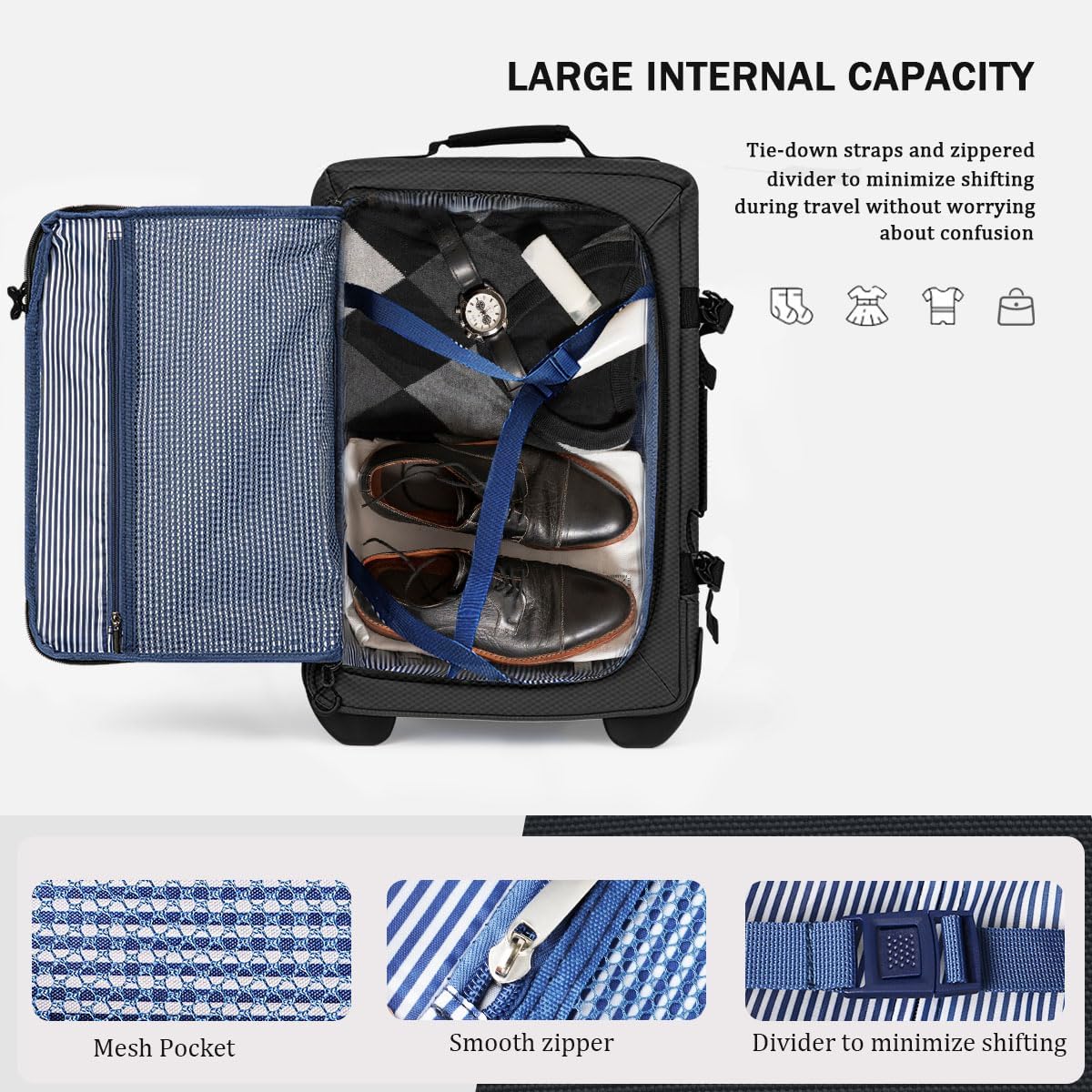 30'' Expandable Rolling Duffle Bag with Wheels,Expandable For Up to 15% More Space,Rolling Duffle Bag w/Handle,Carry on Luggage Travel Duffle Bags for Man Women#Black