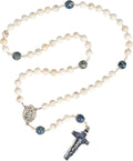 THE CATHOLIC COMPANY Stone Bead Rosary – Catholic Prayer Beads, Traditional Devotional Design, Durable and Lightweight, Gift for Men and Women