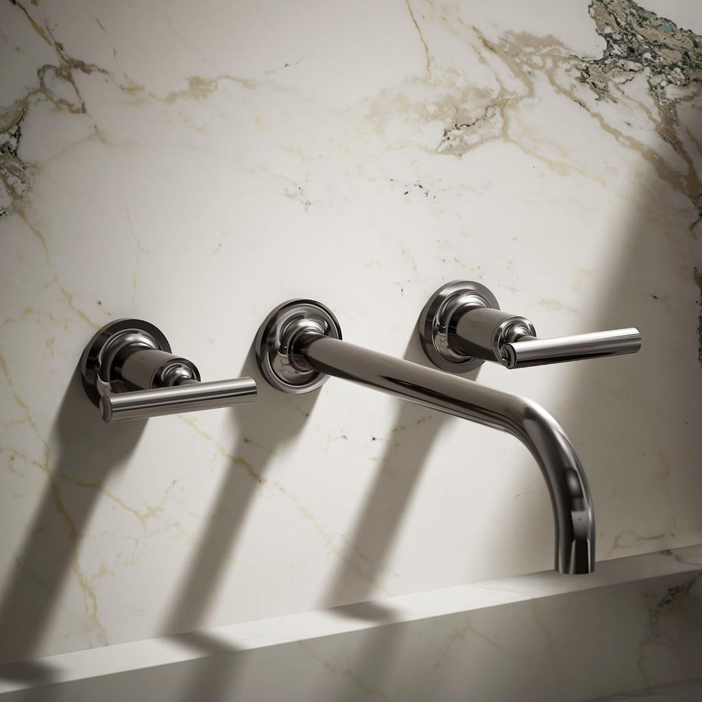 Kohler K-T14414-4-CP Purist Wall Mount 9' Bathroom Faucet Trim with Lever Handle
