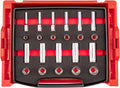 TEKTON 1/2 Inch Drive Shallow and Deep 12-Point Socket Set with Open Top Drawer and Rack, 22-Piece (3/8-1 in.) | SHD92705
