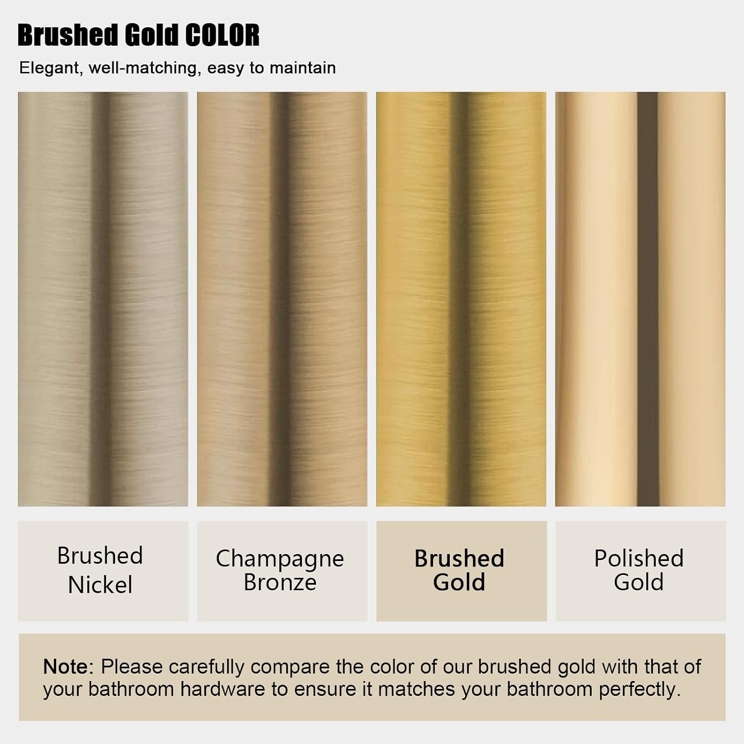 Iriber Brushed Gold Ceiling Mount Rain Shower System with 12 Inch Shower Head and Handheld Bathroom Golden Shower Set Contain Shower Faucet Mixer Trim Kit (Valve Cartridge Included)
