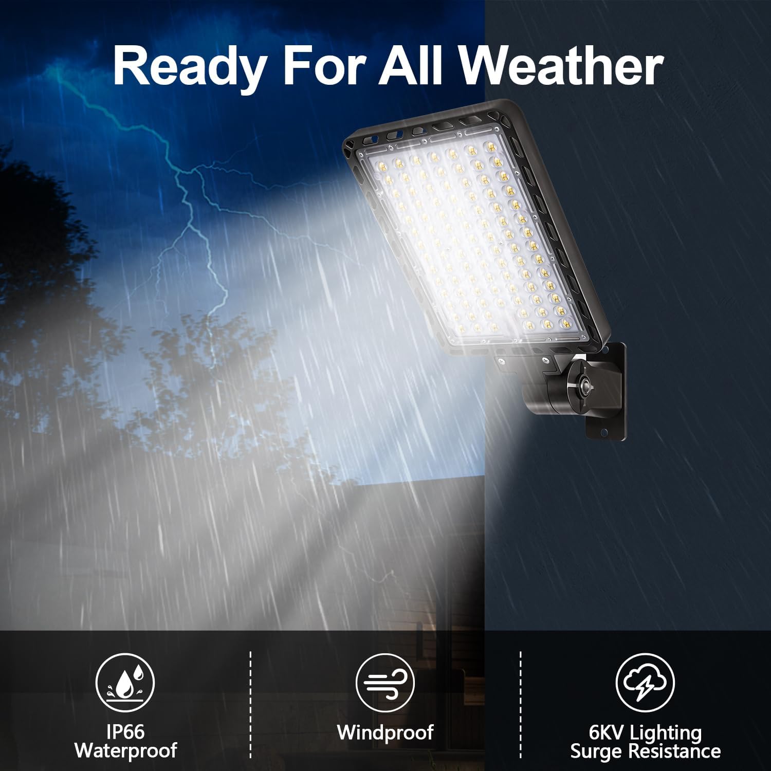 240W LED Parking Lot Light, 36000LM 5000K Adjustable Wall Mount Security Flood Lights with Dusk to Dawn Photocell, IP65 Waterproof Shoebox Light for Street, Yard