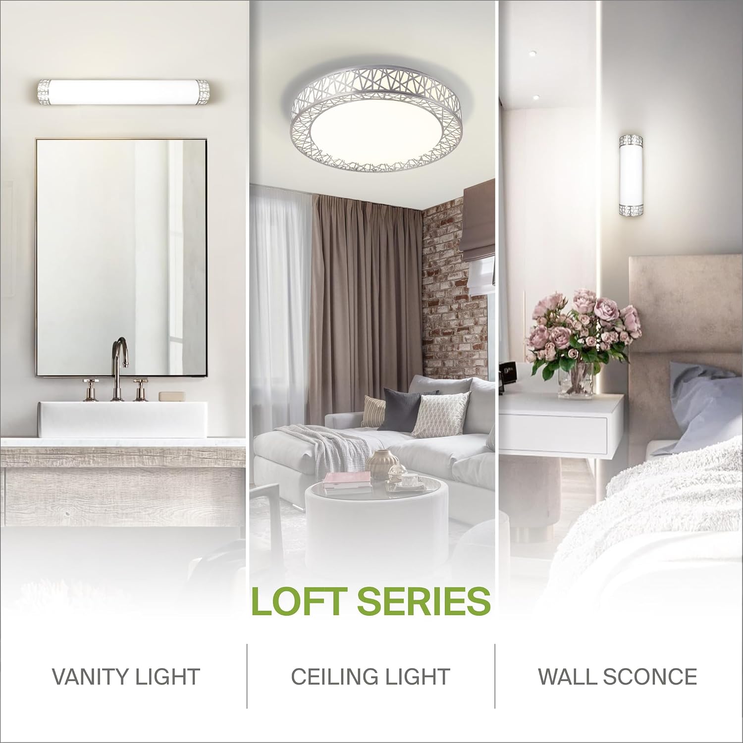 ASD 48 Inch LED Bathroom Vanity Light, 5CCT 2700K-5000K 35W, Dimmable Bathroom Light Fixtures, Modern Vanity Lights for Bathroom Lighting Fixtures Over Mirror, Wall Light Bar, Brushed Nickel, ETL, 2P