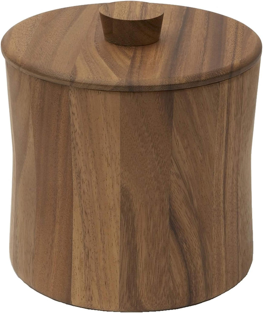 Woodard & Charles Acacia Wood Ice Bucket - 3 Quarts, 8' x 8 1/2' - ★★Pack of 4★★