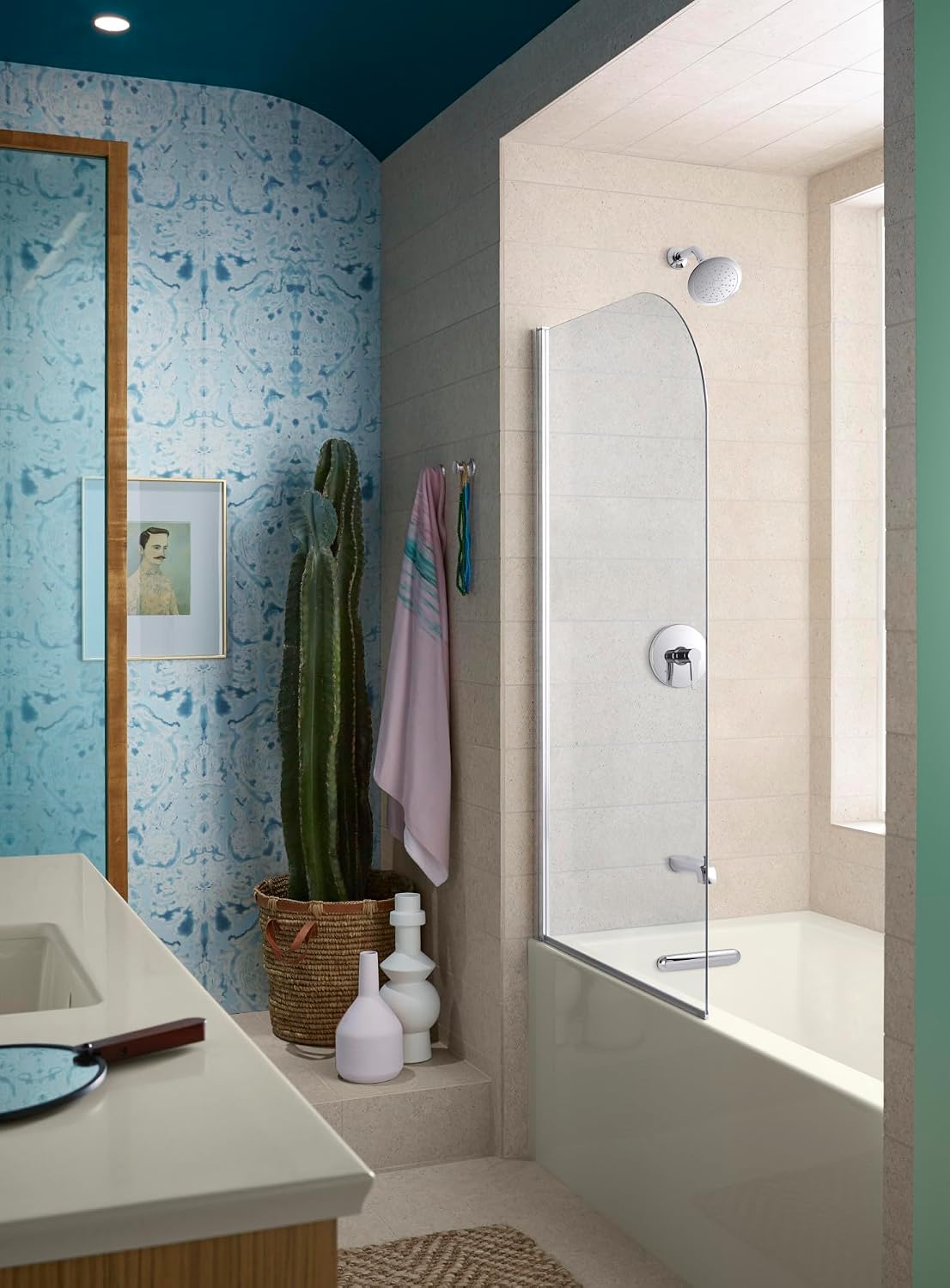Kohler K-TS97074-4Y-BN Pitch Rite-Temp Bath and Shower Trim Kit, 2.5 GPM, Vibrant Brushed Nickel
