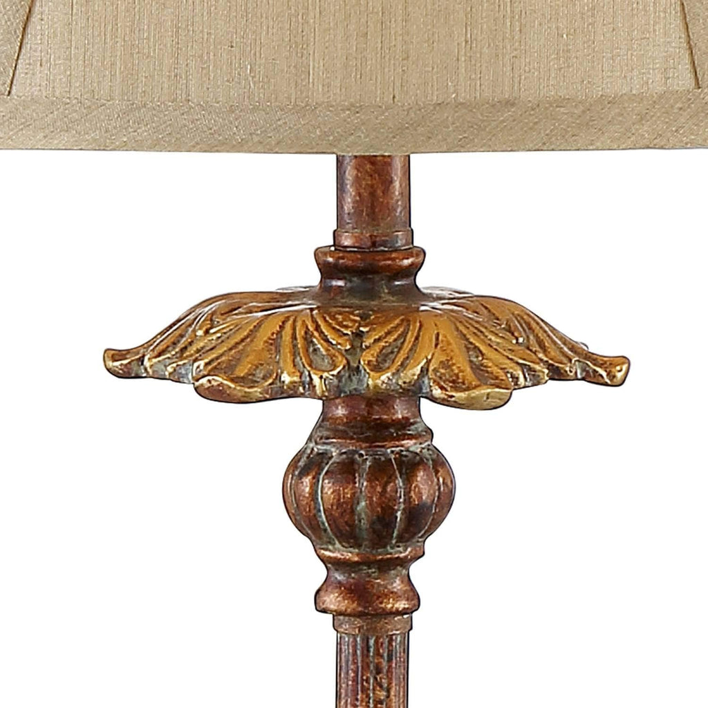 Regency Hill Juliette 36 1/2' Tall Skinny Large Buffet Traditional End Table Lamps Set of 2 Brown Light Bronze Finish Fabric Shade Living Room Bedroom Bedside Nightstand House Office Home Reading