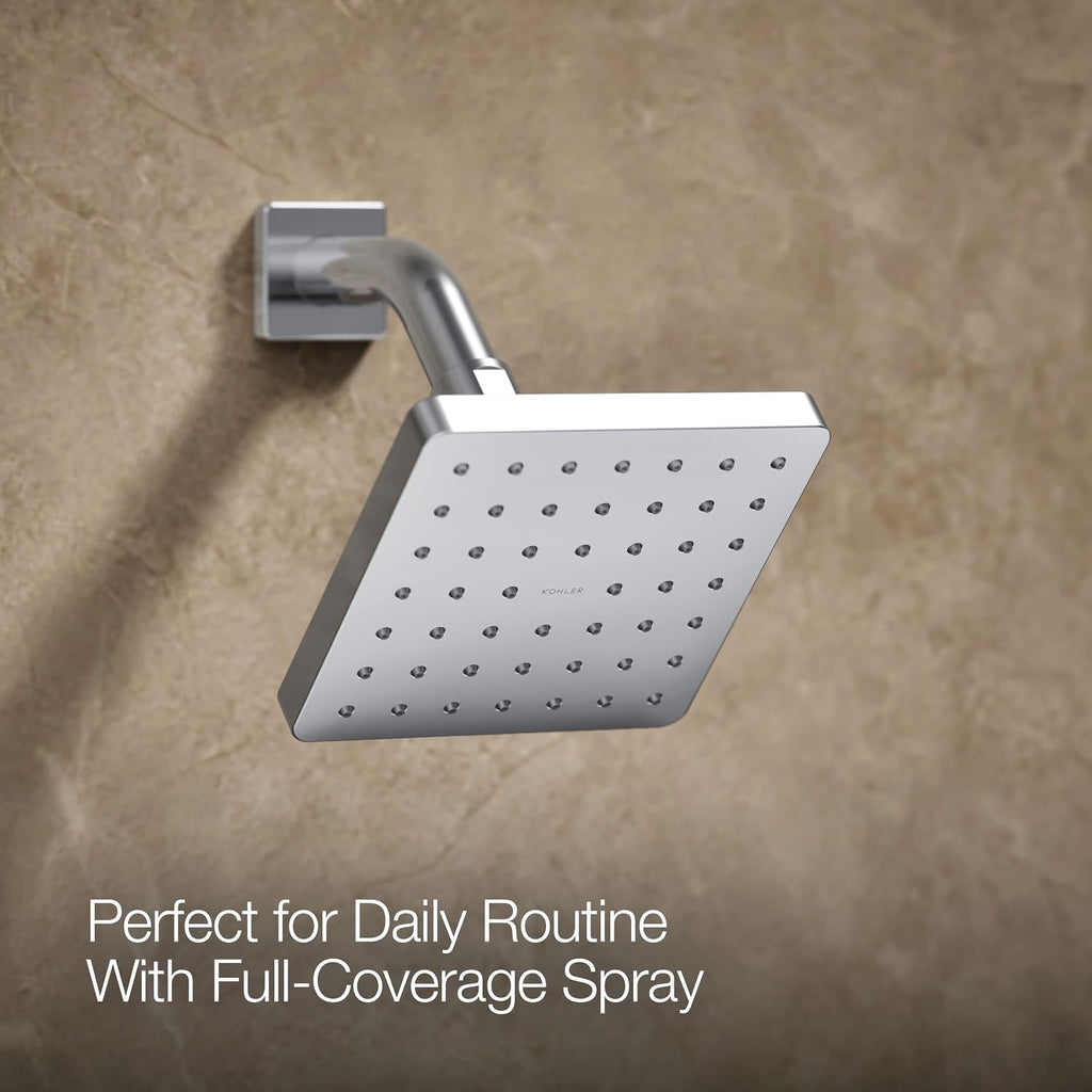 Kohler TS99764-4-CP Honesty Shower Trim-Lever Rite-Temp Valve Handle and 2.0 Gpm Showerhead, Polished Chrome