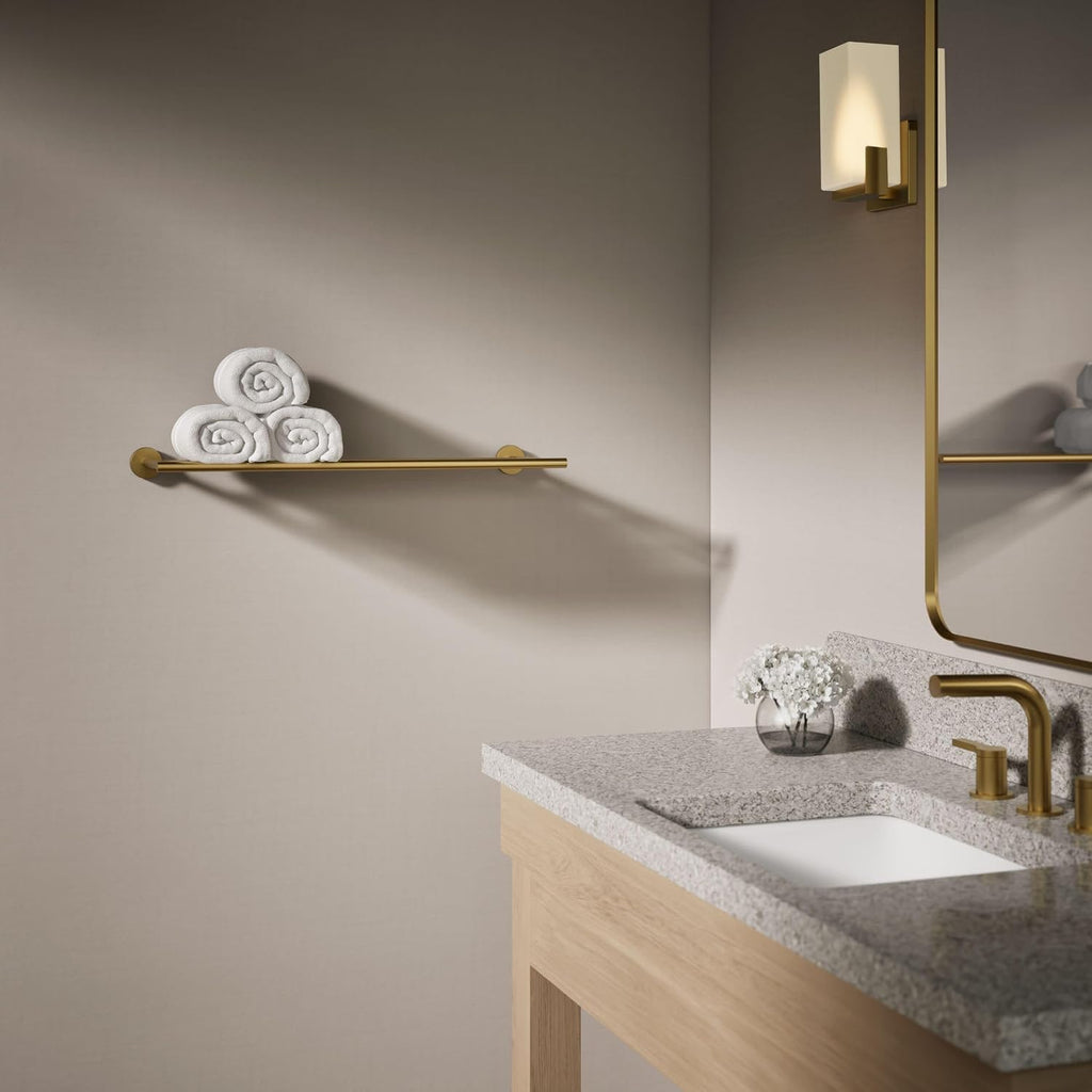 Kohler K27294-2MB Elate 25-3/8' Metal Towel Rack Vibrant Brushed Moderne Brass