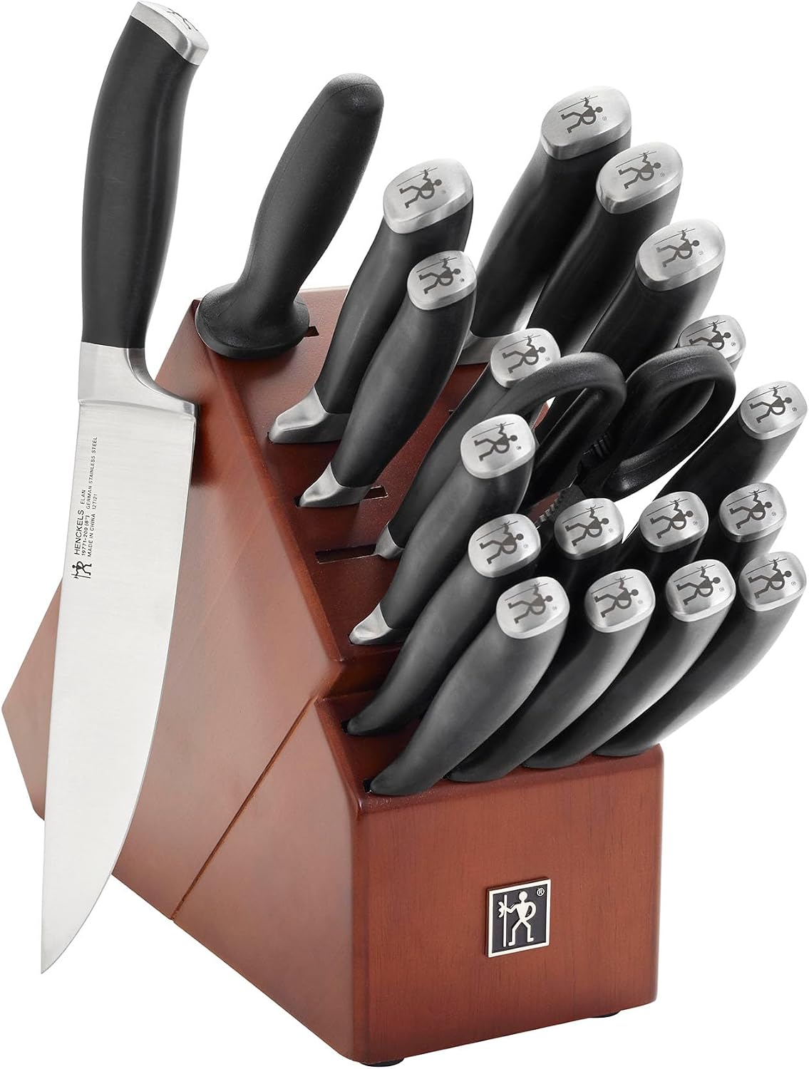 HENCKELS Elan 21-pc Knife Block Set, Brown