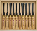 Flexcut Wood Carving Tools | Mallet Deluxe Set | 10-Piece Wood Carving Tools Set | 1095 High Carbon Steel Blades | Ash Hardwood Handles | MC100 | Made in the U.S.A.