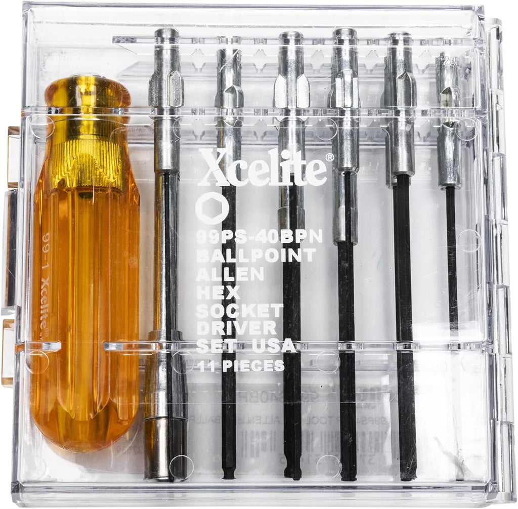 Weller Xcelite 11 Pieces Ballpoint Allen® Hex Socket Type Screwdriver Set - Inch Sizes | 99PS40BPN