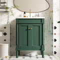 Virubi 24 Inch Bathroom Vanity with Single Sink Combo Set, Modern Bathroom Storage Cabinet with Double Soft Closing Doors, Solid Wood Frame Bathroom Vanities.
